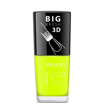 Import - Lac de unghii Vip, 3D, Revers, neon, 12 ml, Nr 067 - galben, Lucios