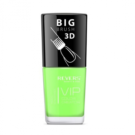Import - Lac de unghii Vip, 3D, Revers, nuante neon, 12 ml, Nr 074 - verde, Lucios