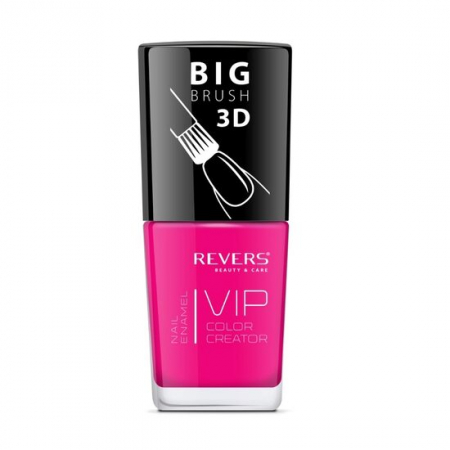 Import - Lac de unghii Vip, 3D, Revers, nuante neon, roz, 12 ml, Nr 068 - Lucios