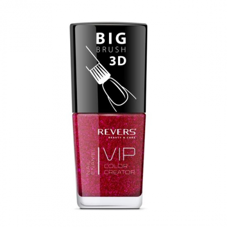Import - Lac de unghii Vip, 3D, Revers, nuante texturate, 12 ml, Nr 092, rosu