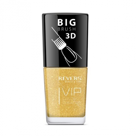 Import - Lac de unghii Vip, 3D, Revers, nuante texturate, 12 ml, Nr 094, auriu