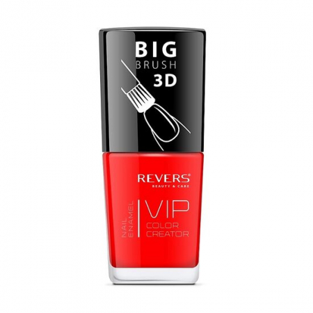 UNGHII - Lac de unghii Vip, 3D, Revers, rosu carmin, 12 ml, Nr 114