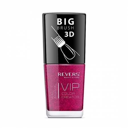UNGHII - Lac de unghii Vip, 3D, Revers, rosu deschis, 12 ml, Nr 123 - sidefat