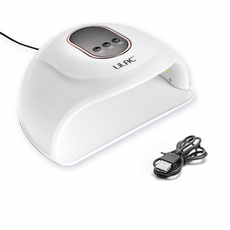 Lampa UV/Led Lilac, 90 W, pentru manichiura si pedichiura, cablu USB, alba [3]