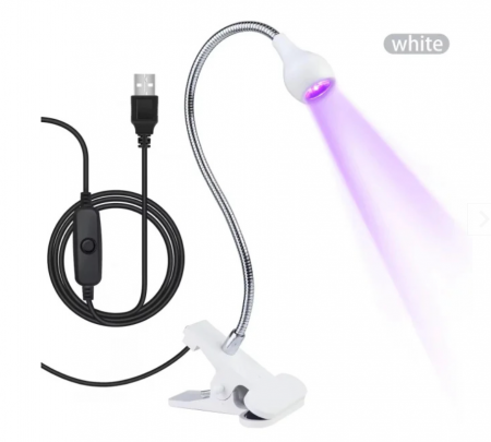 Lampa uv/led mini cu prindere de masa si alimentare USB, 5w [0]