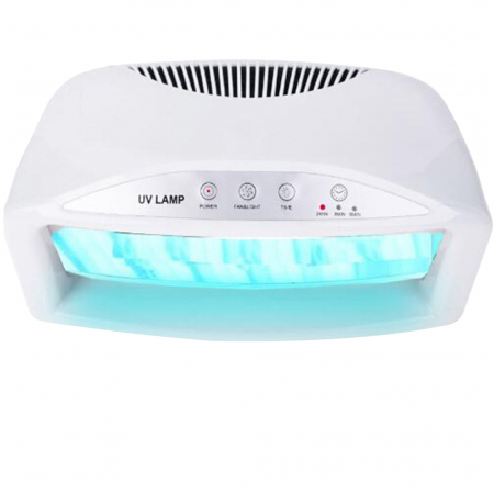 UNGHII - Lampa uv pentru oja semipermanenta si gel Simei 704, manichiura pedichiura, 54 W, alba