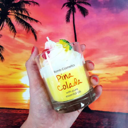 Lumanare parfumata 160g Pina Colada Piped Candle, Bomb Cosmetics [3]
