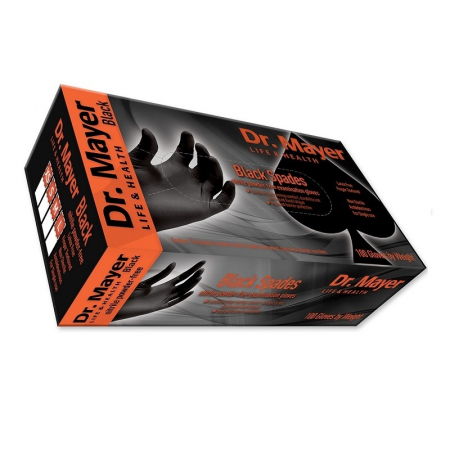 Consumabile - Manusi din nitril Dr. Mayer negre 100 buc.
