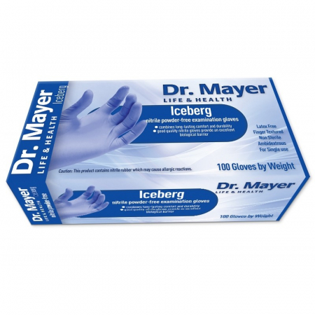Consumabile - Manusi din nitril Dr. Mayer Soft Indigo Iceberg fara pudra 100 buc.
