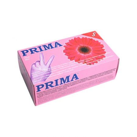 Ustensile frizerie si coafor - Manusi nepudrate din Nitril Roz 100 buc - marimea S