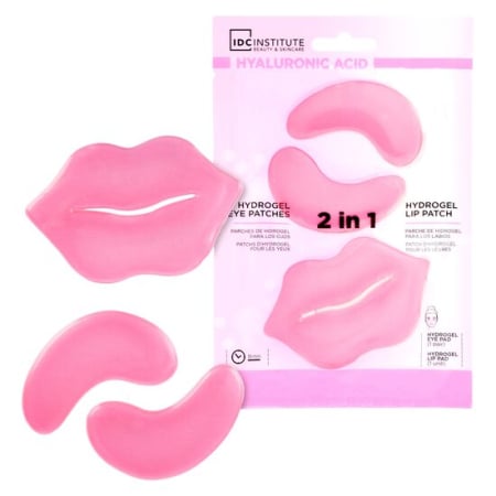 Import - Masca 2 in 1 pentru ochi si buze cu acid hyaluronic, 90382, IDC Institute,