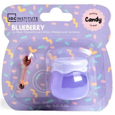 MACHIAJ - Masca de buze cu aroma de afine Candy IDC Institute 68114B, 6g