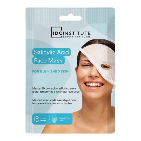 Import - Masca faciala tip servetel cu acid salicilic, impotriva petelor pigmentare, 99044, IDC Institute
