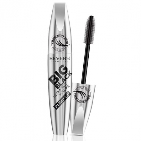 MACHIAJ - Mascara Big Black, Grow Effect, Ultra fast volume, Revers, negru, 12 ml