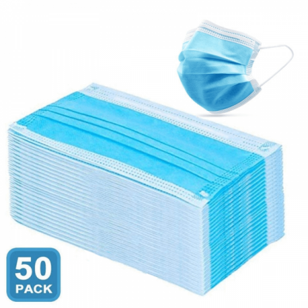 Masti faciala nesterila de unica folosinta 3 straturi cu elastic [1]