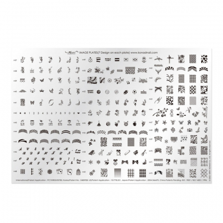 UNGHII - Matrita stampila unghii, Konad, demo plate ii