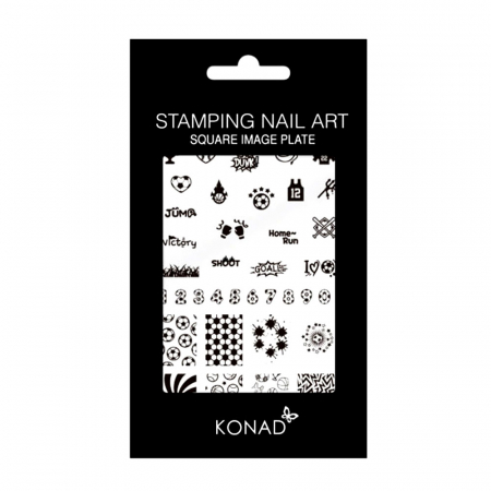 Matrita stampila unghii, Konad, square image plate 05 [1]