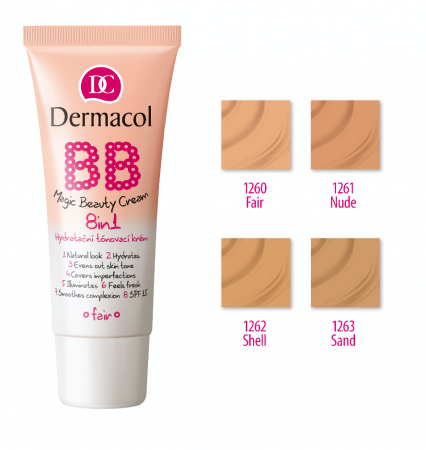 Fond de ten Dermacol BB Magic Beauty Cream 8 in 1 SPF 15 30 ml [1]