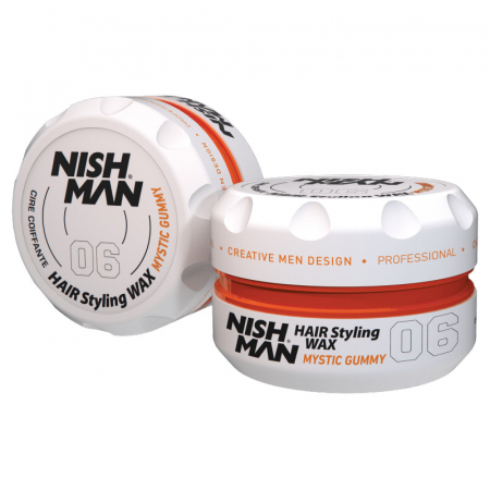 PAR - NishMan Ceara de par pentru aspect wet look Styling Wax Mystic Gummy 06 150ml