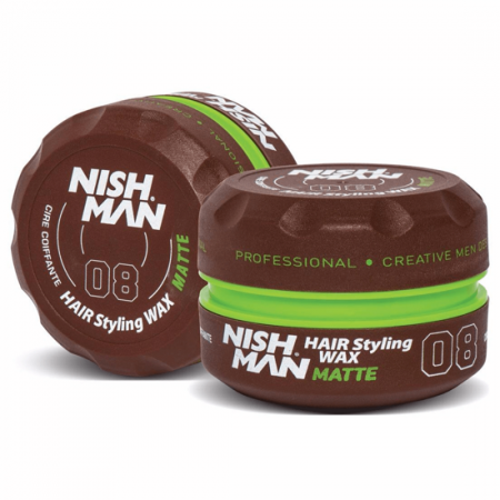 Styling - NishMan Ceara de par mata Wax Matte 08 100ml
