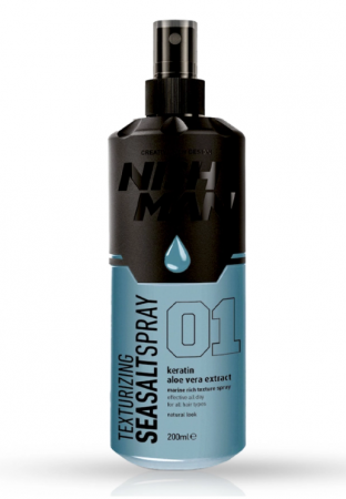SALOANE - NishMan Spray de volum si texturare cu sare de mare Sea Salt Texturizing 200ml