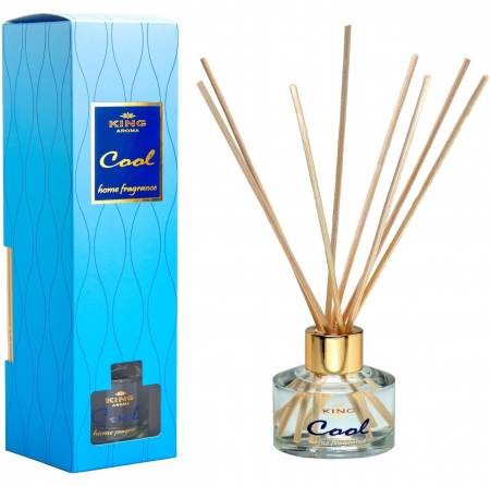 ACASA - Odorizant cu betisoare de ratan, King Aroma, Cool, 50 ml
