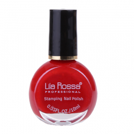 Nail ART - Oja pentru stampila Lila Rossa rosu