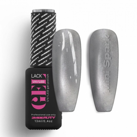 Unghii tehnice - Oja Semi GELlack 2M Hema Free Magnet Effect White - Mini Spark