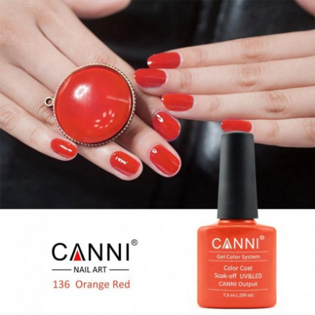 Oja semipermanenta Canni 136 coral 7.3 ml [1]
