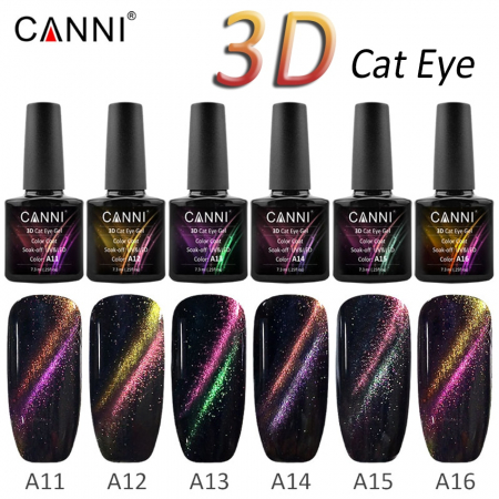 Oja semipermanenta Canni 3D Cat Eyes A11 7.3 ml [1]