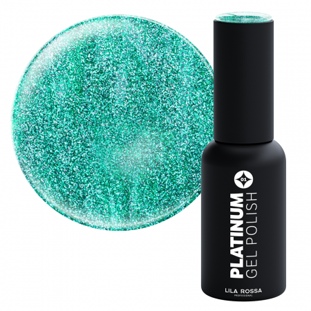 UNGHII - Oja semipermanenta Lila Rossa, Platinum, 7 g, Green Smarald