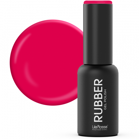 Oja semipermanenta, Lila Rossa, Rubber, 033 hot fuchsia, 7 ml [1]