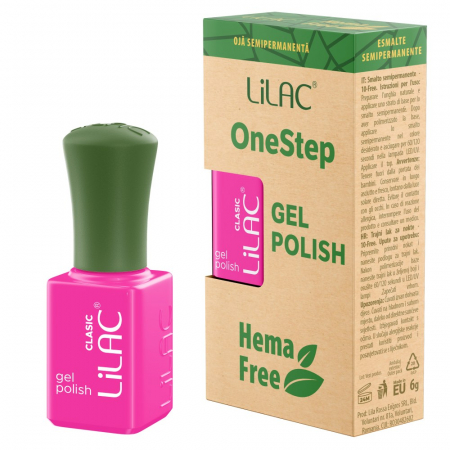 UNGHII - Oja semipermanenta Lilac OneStep Hema Free Basic 008