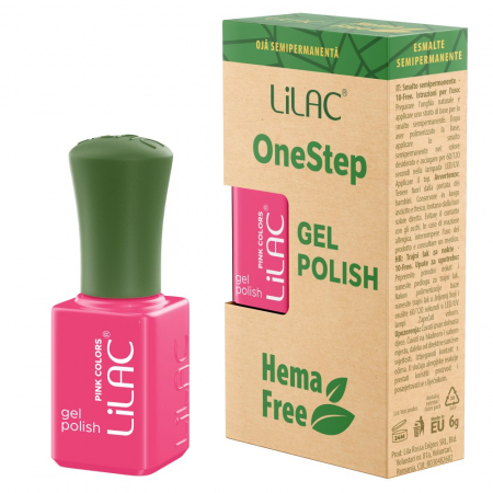 UNGHII - Oja semipermanenta Lilac OneStep Hema Free Pink 064