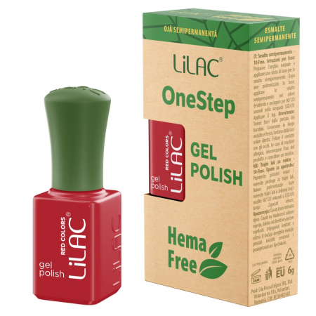 UNGHII - Oja semipermanenta Lilac OneStep Hema Free Red 028