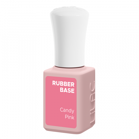 Oja semipermanenta Lilac Rubber Base Candy Pink, 6 g [3]