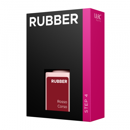 Oja semipermanenta Lilac Rubber Rosso Corso [2]