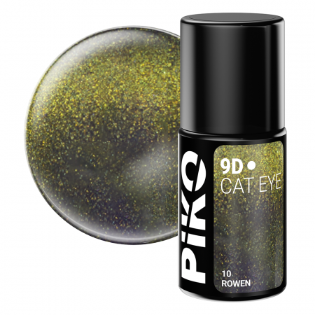 UNGHII - Oja semipermanenta Piko, 9D Cat Eye, 7 g, 10 Rowen
