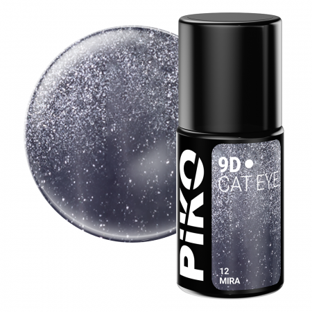 UNGHII - Oja semipermanenta Piko, 9D Cat Eye, 7 g, 12 Mira