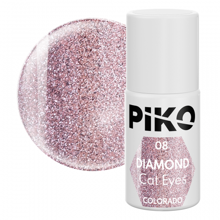 Oja semipermanenta Piko, 7 ml, Diamond Cat Eyes, 08 Colorado [0]