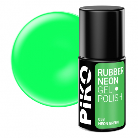 Oja semipermanenta Piko Rubber Neon Green 7 g [0]