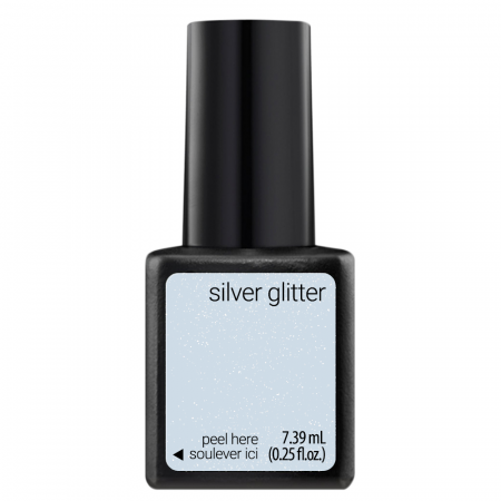 Oja semipermanenta SensatioNail 7.39 ml Silver Glitter [2]