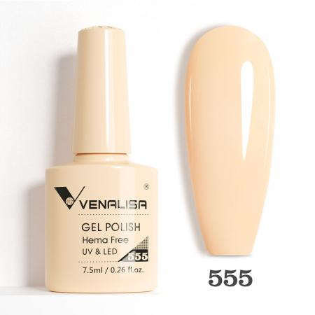 UNGHII - oja semipermanenta Venalisa VIP5 Hema-Free 7.5 ml 555