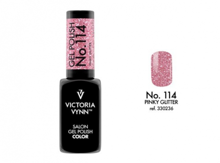 Oja semipermanenta Victoria Vynn Gel Polish 114 Pinky Glitter 8 ml [0]