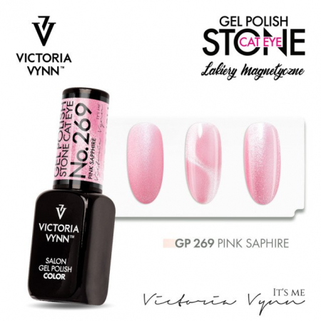 Oja semipermanenta Victoria Vynn Gel Polish 269 Pink Sapphire Cat Eye 8 ml [2]
