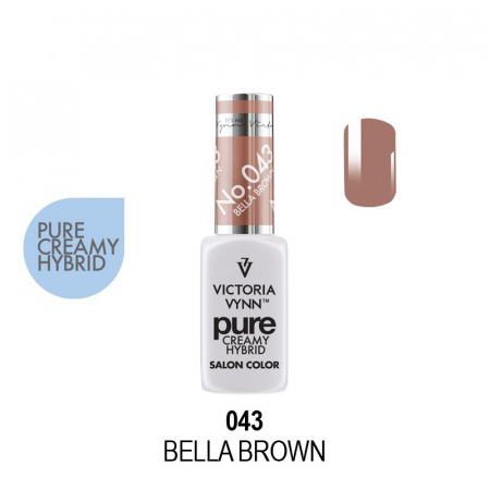 Oja semipermanenta - Oja semipermanenta Victoria Vynn Pure Creamy 043 Bella Brown 8 ml