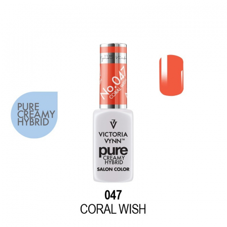 Oja semipermanenta - Oja semipermanenta Victoria Vynn Pure Creamy 047 Coral Wish 8 ml