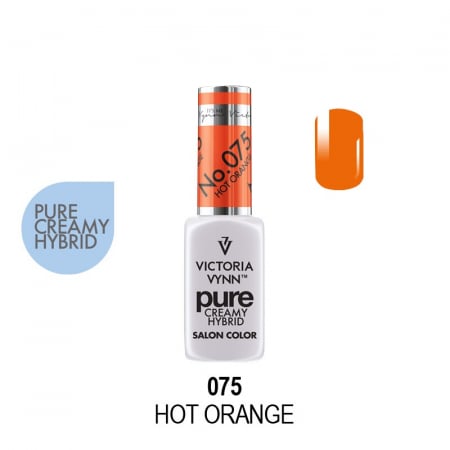 Oja semipermanenta - Oja semipermanenta Victoria Vynn Pure Creamy 075 Hot Orange 8 ml