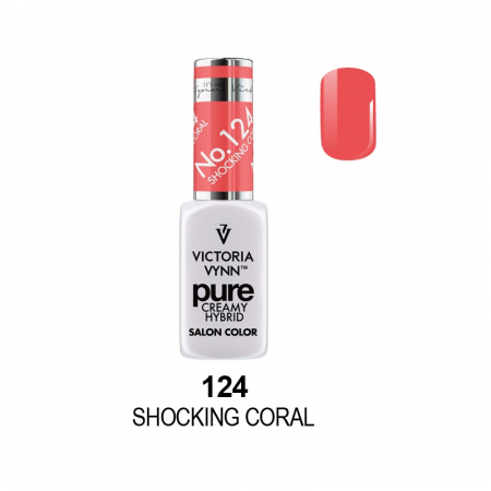 Oja semipermanenta - Oja semipermanenta Victoria Vynn Pure Creamy 124 Shocking Coral 8 ml