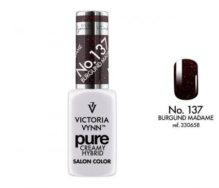 Oja semipermanenta - Oja semipermanenta Victoria Vynn Pure Creamy 137 Burgund Madame 8 ml